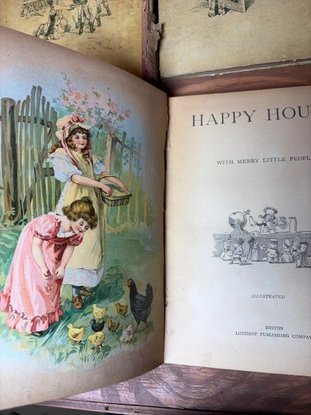 Antq. 1899 Illus. Books Lothrop 